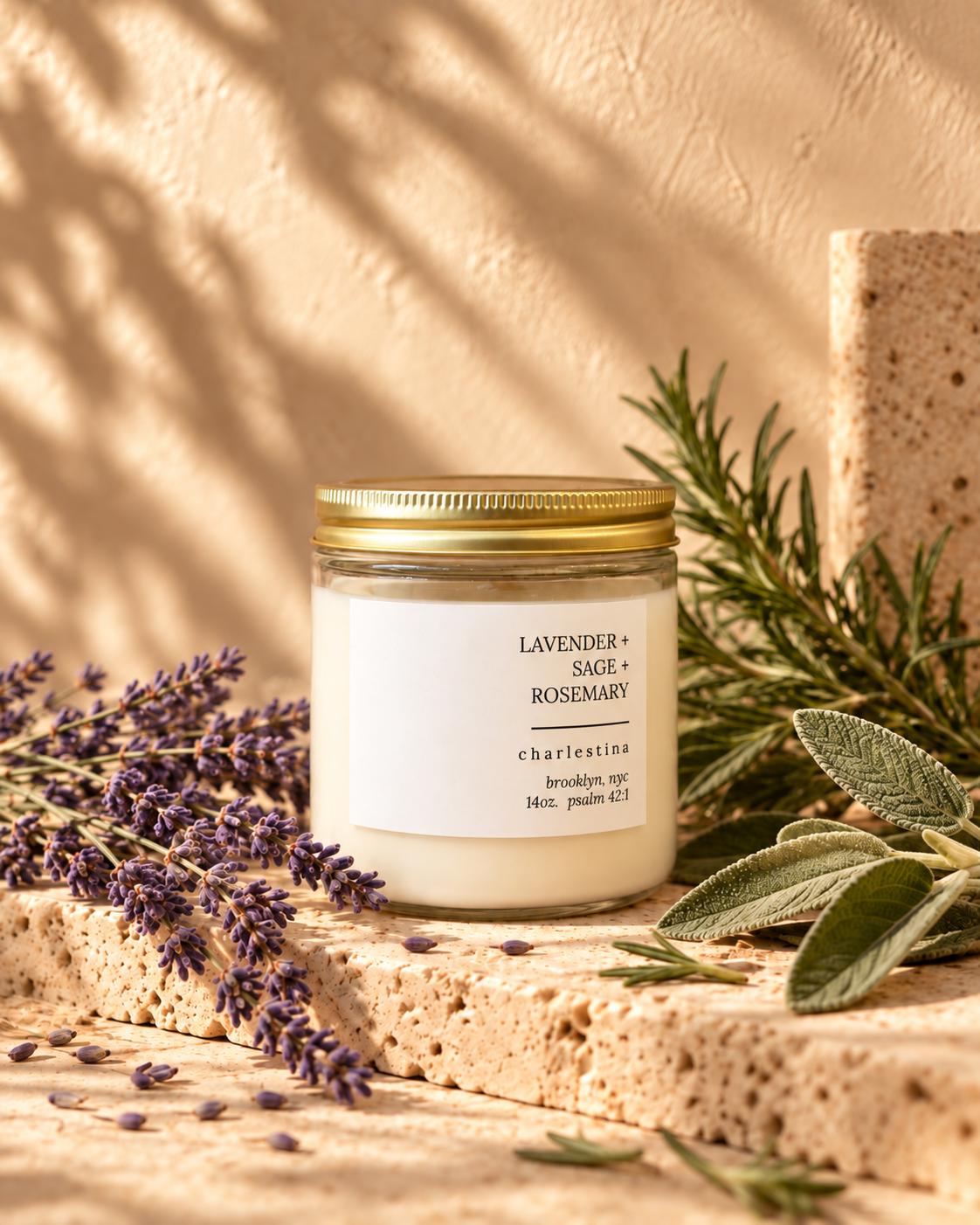 LAVENDER + SAGE + ROSEMARY (14 oz)
